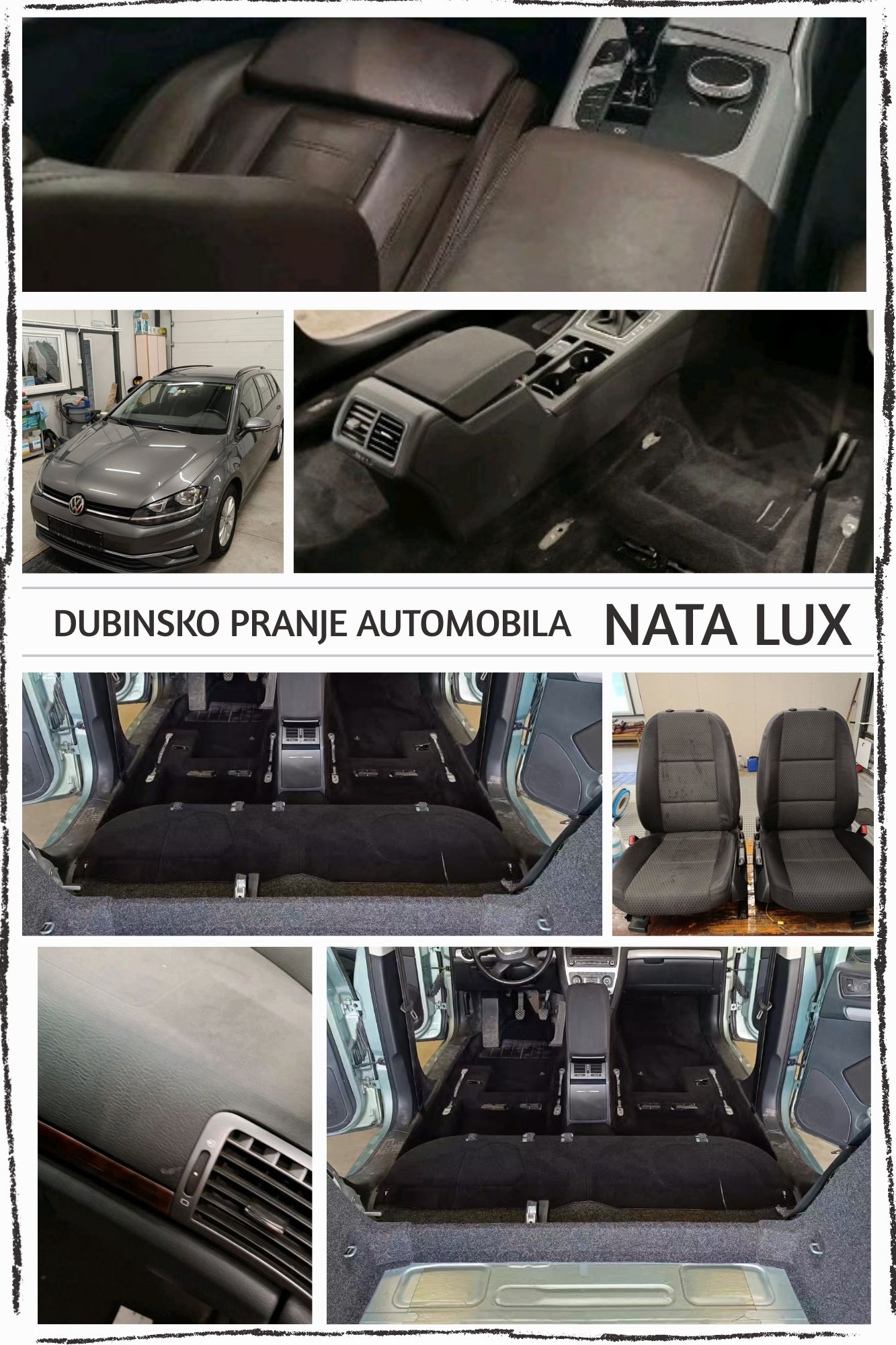 Čišćenje enterijera automobila – primer
